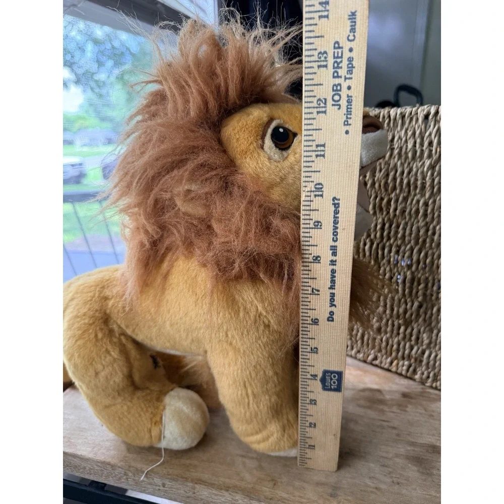 1993 Mattel Authentic Disney Lion King Adult SIMBA Medium Plush Stuffed Toy Lion